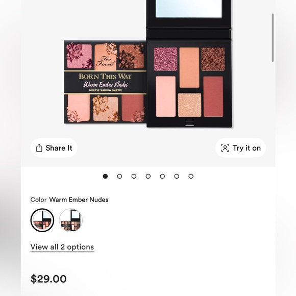 Too Faced Born This Way Eyeshadow Palette - Warm Ember Nudes - Picture 3 of 4